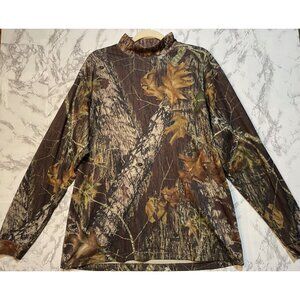 Mossy Oak Fieldstaff Camo Long Sleeve Shirt L/G  Made In USA